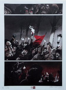 Bernard Yslaire Fine Art Print - Planche indédite : La Révolution