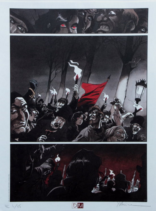 Stampa firmata Bernard Yslaire, Planche indédite : La Révolution