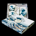 Dúo de tazas de té Hokusai, La gran ola de Kanagawa