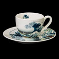 Duo tasses à expresso & sous-tasses Hokusai, La grande vague de Kanagawa