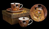 Set di 2 tazze Espresso Gustav Klimt, Il bacio