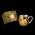 Mug snuggle Gustav Klimt, Le baiser, l'arbre de vie (marron) de vie (marron)