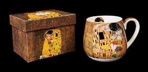 Gustav Klimt Snuggle Mug : The kiss
