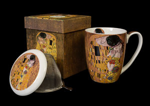 Mug con infusor de té Gustav Klimt : El beso