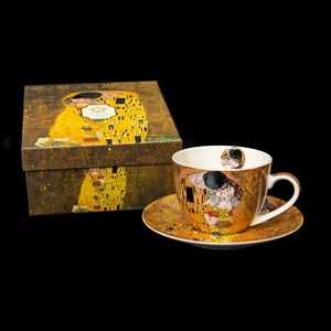 Duo tasse à thé Gustav Klimt : Le baiser