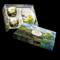 Duo tasses  expresso & sous-tasses Claude Monet, La maison de l'artiste