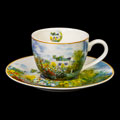 Claude Monet Set of 2 espresso cups and saucers : The Artist's House