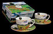 Set di 2 tazze con piattino Claude Monet, I papaveri