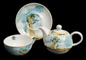Claude Monet porcelain Tea for One : Lady with umbrella (details)