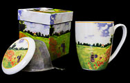 Mug con infusore per tè Claude Monet, I papaveri