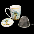 Mug con infusore per tè Claude Monet, Donna con parasole