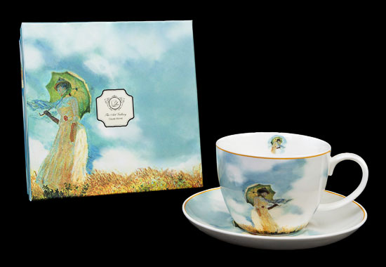 Tazza da tè Claude Monet, Donna con parasole (Duo)