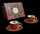 Set di 2 tazze Espresso William Morris, Orange Irises