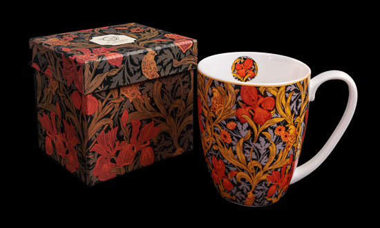 Mug William Morris, Orange Irises (Duo)