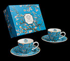 Vincent Van Gogh Set of 2 espresso cups and saucers : Almond Tree
