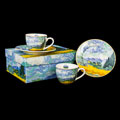 Vincent Van Gogh Set of 2 espresso cups and saucers, Wheatfield