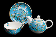 Vincent Van Gogh porcelain Tea for One : Almond tree (details)