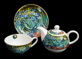 Vincent Van Gogh porcelain Tea for One : Irises (details)