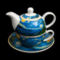 Vincent Van Gogh porcelain Tea for One : Starry night (details)
