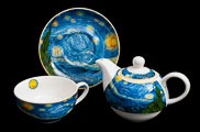 Vincent Van Gogh porcelain Tea for One : Starry night (details)