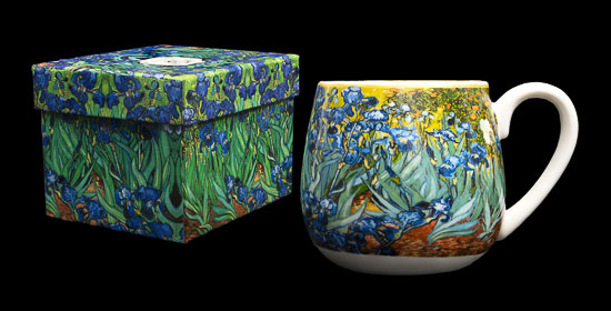 Vincent Van Gogh Snuggle Mug, Irises (Duo)