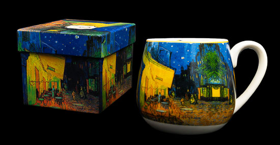 Mug snuggle Vincent Van Gogh, La terraza del café por la noche (Duo)