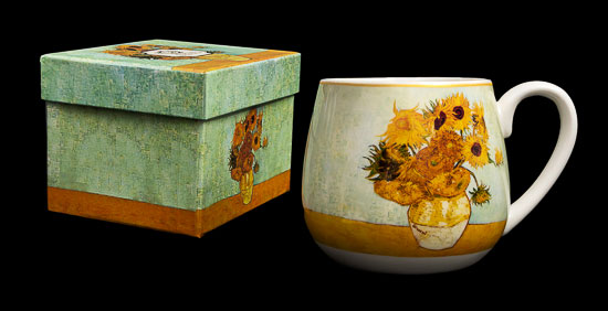 Vincent Van Gogh Snuggle Mug, Sunflowers (Duo)