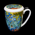 Mug con infusor de té Vincent Van Gogh, Lirios