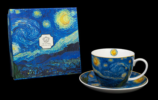 Vincent Van Gogh Porcelain Tea cup, Starry night (Duo)