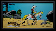 Achdé framed print : Lucky Luke, Rantanplan
