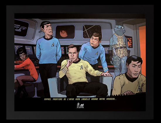 D. Balage framed print : Star Trek : La passerelle
