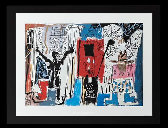 Affiche encadrée Jean-Michel Basquiat : Obnoxious Liberals, 1982,