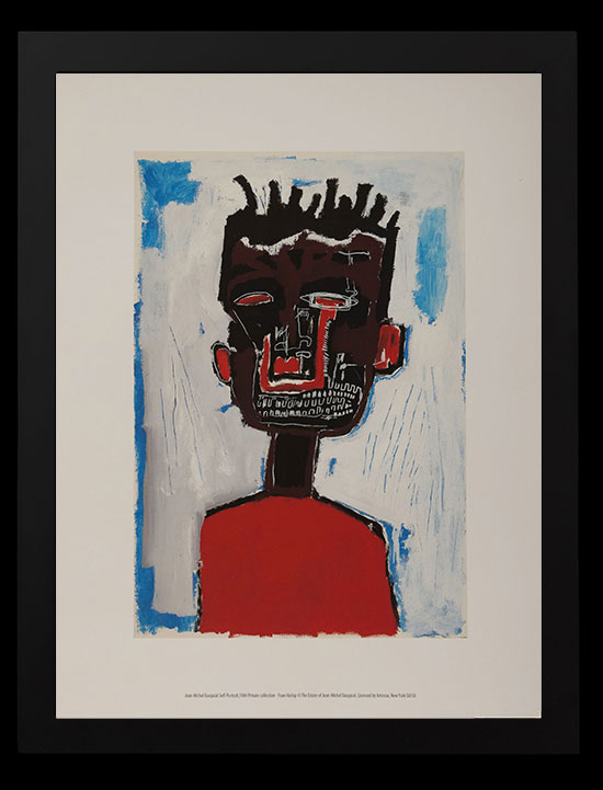 Affiche encadrée Jean-Michel Basquiat : Self-Portrait (1984)