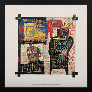 Jean-Michel Basquiat framed print : The Italian version of Popeye (1982)