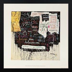 Lámina enmarcada Jean-Michel Basquiat : Museum Security