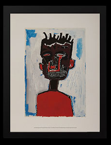 Lámina enmarcada Jean-Michel Basquiat : Self-Portrait (1984)