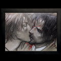 Enki Bilal framed print : The kiss II
