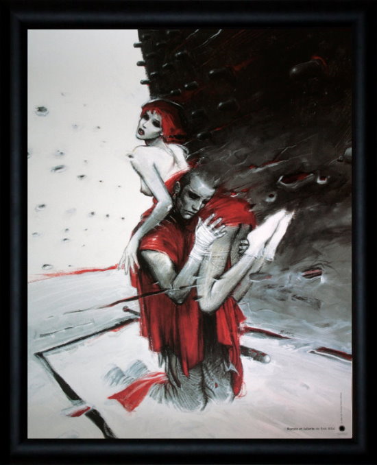 Enki Bilal framed print : Roméo & Juliette