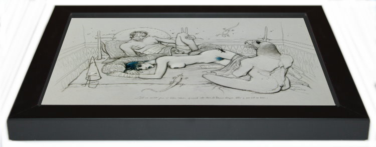 Enki Bilal framed print : Jill a beau rêver, detail n°1