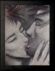 Enki Bilal framed print : Le baiser