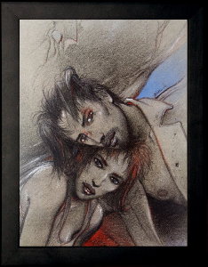Enki Bilal framed print : Julia & Roem