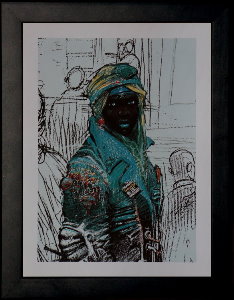 Enki Bilal framed print : Transit, 1991