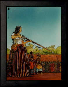 François Bourgeon framed print, L'heure du serpent
