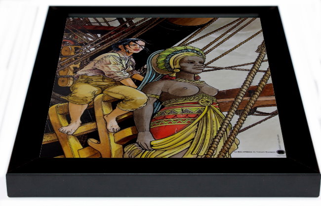 Stampa incorniciata di François Bourgeon : Le bois d'ébène, dettaglio n°1