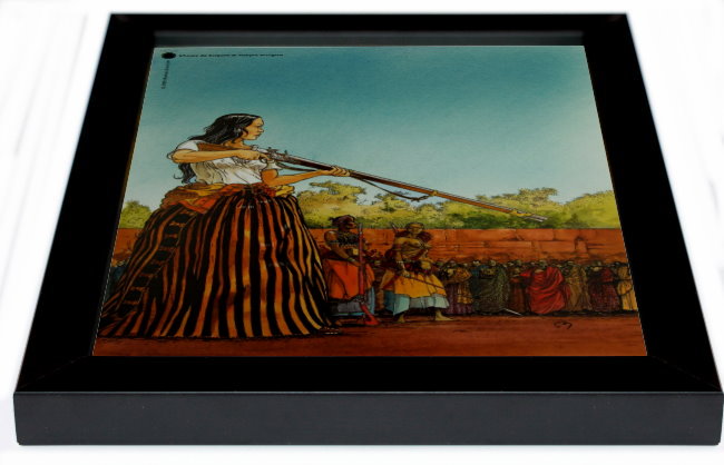 Stampa incorniciata di François Bourgeon : L'heure du serpent, dettaglio n°1