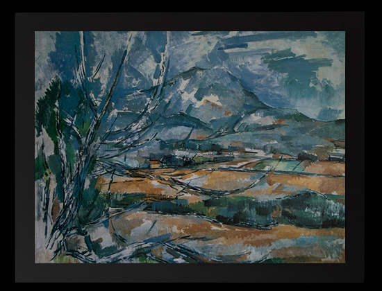 Affiche encadrée de Paul Cézanne : La Montagne Sainte Victoire