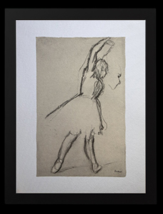 Stampa incorniciata Edgar Degas : Ballerina