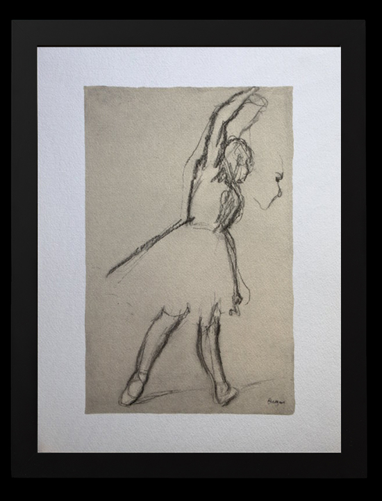Stampa incorniciata di Edgar Degas : Ballerina