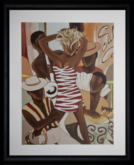 Pierre Farel framed print : Salsa Café