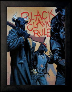 Juanjo Guarnido framed print : Black claws rules